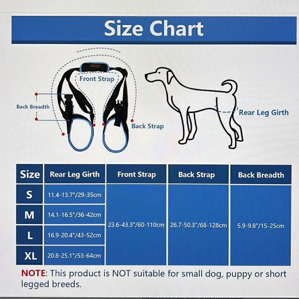 Rozkitch Pet Dog Support Harness Rear Lifting Medium